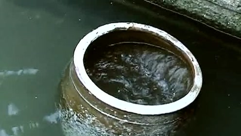 方丈给了个破缸,让一时辰之内灌满水,方世玉却把缸扔进了水里