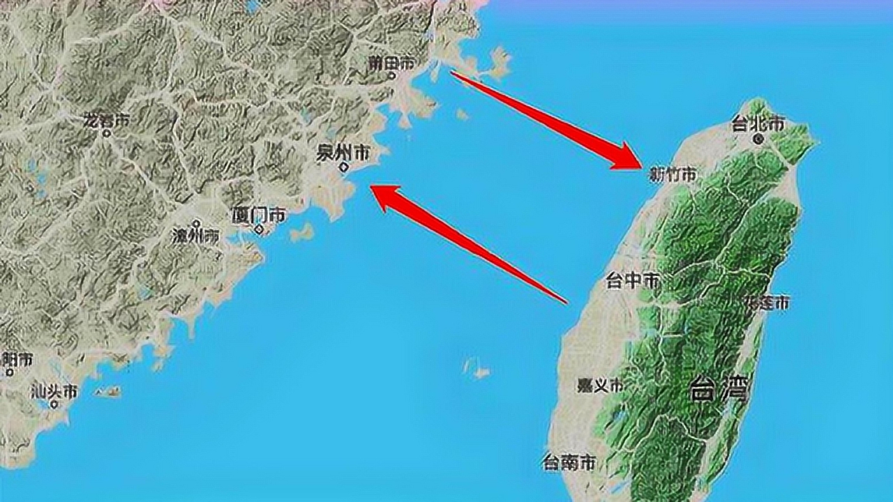 中国两个海峡图片
