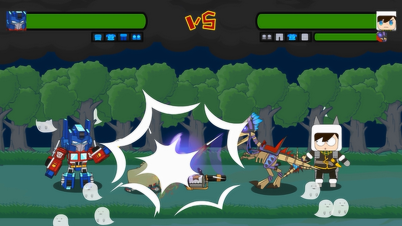 迷你世界格斗动画第453集:变形金刚擎天柱在雷电地图里还敢飞起来吗?