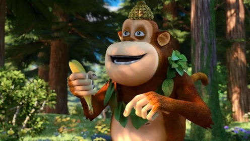 熊出没:吉吉国王太天真,竟想要用一个香蕉换游客手杖!