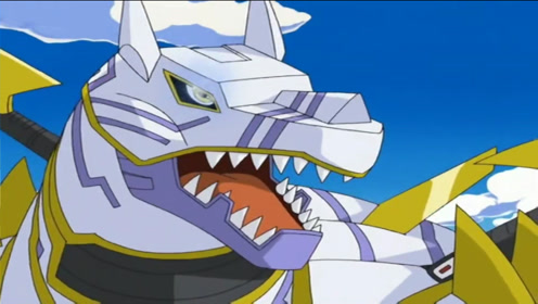 数码宝贝,拥有超高人气的兽系武装斗士,光之银狼兽.