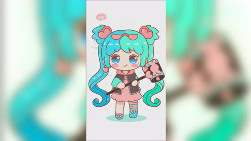 超萌萌迷你世界 小艾简笔画 画画教程,手绘迷你世界人物