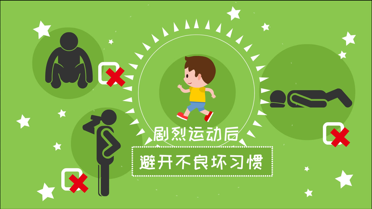 同学们,剧烈运动后应该注意哪些事项,你知道吗