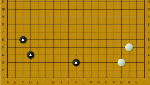 围棋常型技巧:星位小飞守角拆边后,对方点三三的后续变化详解!