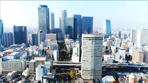 航拍名古屋,日本人口第四大城市,跟福州差不多的综合实力