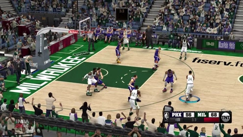 NBA2K 字母哥爆砍36分17篮板，雄鹿15分大胜太阳，成功