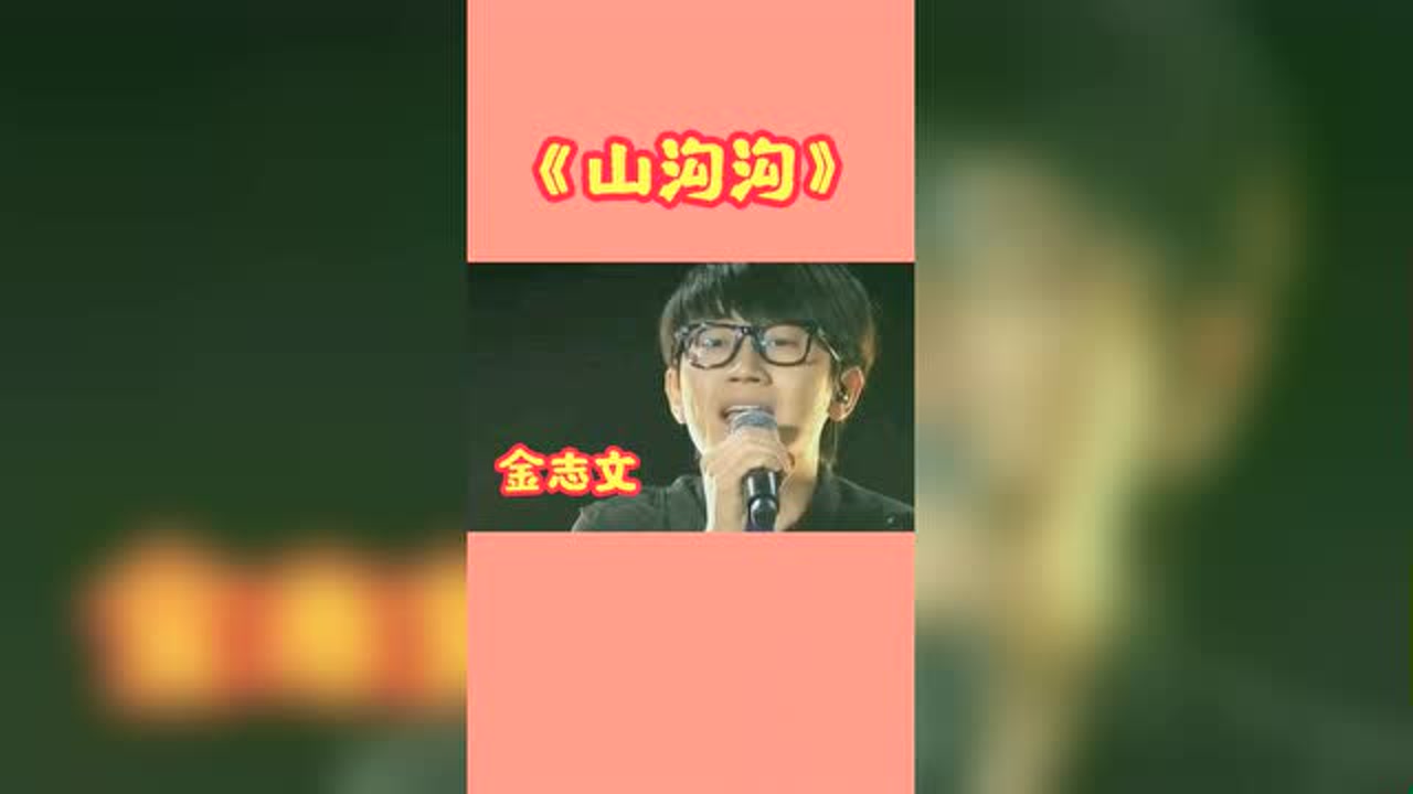 金志文演唱《山沟沟》