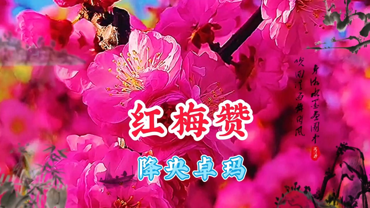 一首降央卓玛的经典歌曲《红梅赞》,旋律优美,令人回味无穷