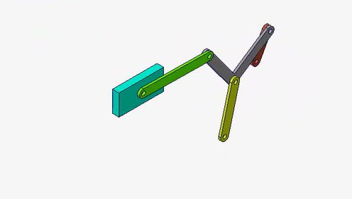 曲柄摇杆与摇杆滑块串接机构