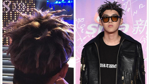 吴亦凡后脑勺走红 这个爆炸头太有个性了