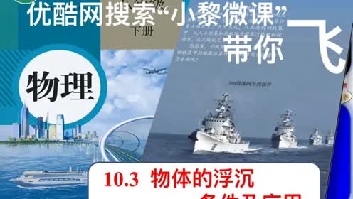 新版八年级物理下册第十章 浮力10.3 物体的浮沉条件及应用