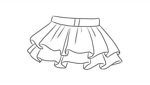 小短裙幼儿亲子儿童简笔画 幼儿园学画画