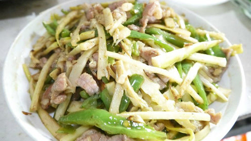 鲜竹笋炒肉的家常做法,美味!