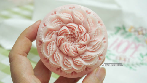 香皂雕刻:复式三层波浪花纹