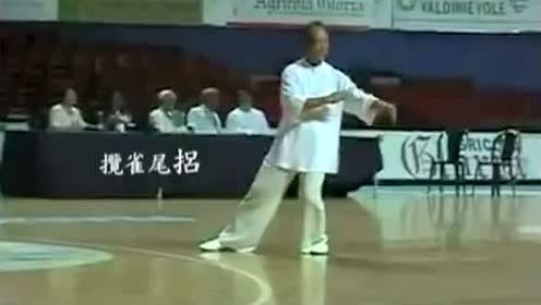 太极大师郑曼青传37式太极拳,亲传弟子演示