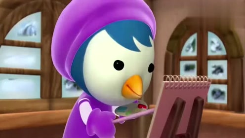 小企鹅啵乐乐:佩蒂陪妙妙玩一会吧,待会再继续你的画画