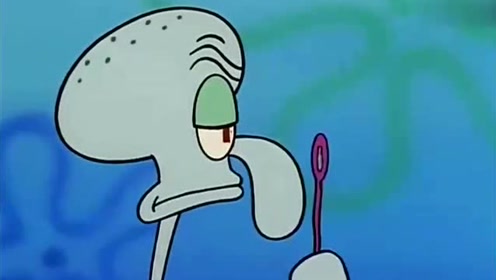 傲娇的章鱼哥吹泡泡