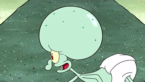 海绵宝宝9:章鱼小宝宝跑到马路上差点被大卡车压扁,幸好有派大星!