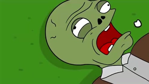 植物大战僵尸动画:大嘴花的舌头卷住了小鬼僵尸