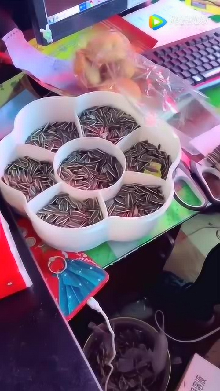 原来强迫症吃瓜子,把瓜子壳是这样堆的