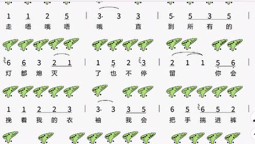 《成都》12孔陶笛动态谱