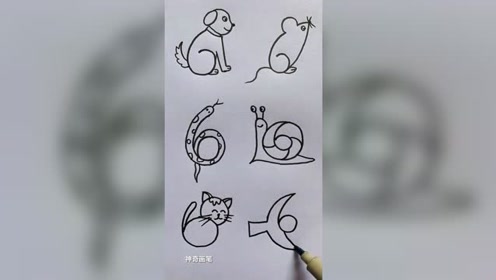用数字画动物 腾讯视频