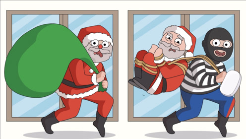 魔法橡皮擦:真假圣诞老人,疯狂小偷绑架了圣诞老爷爷!