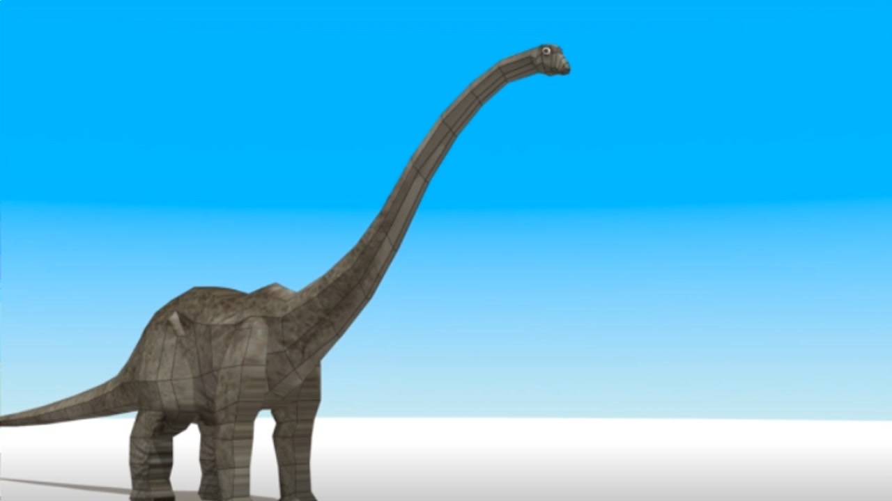 长颈龙的颈部长又长,比它的身体还要长