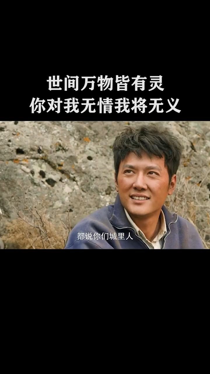 世间万物皆有灵你对我无情我将无义.