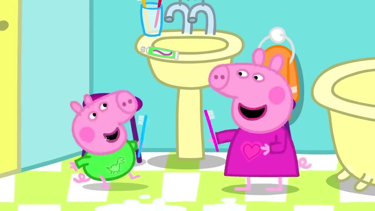 小猪佩奇儿歌:睡前刷牙