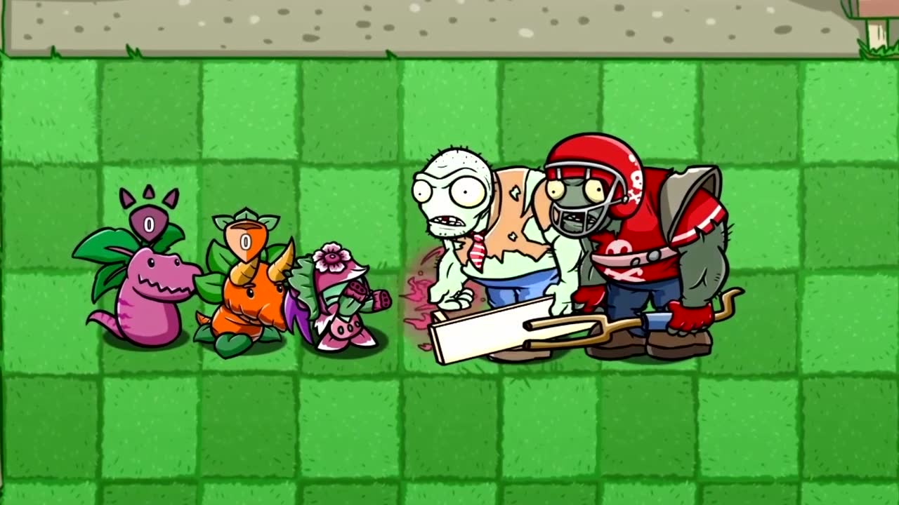 植物大战僵尸:三人近战小队嚣张喊话:僵尸你过来啊!