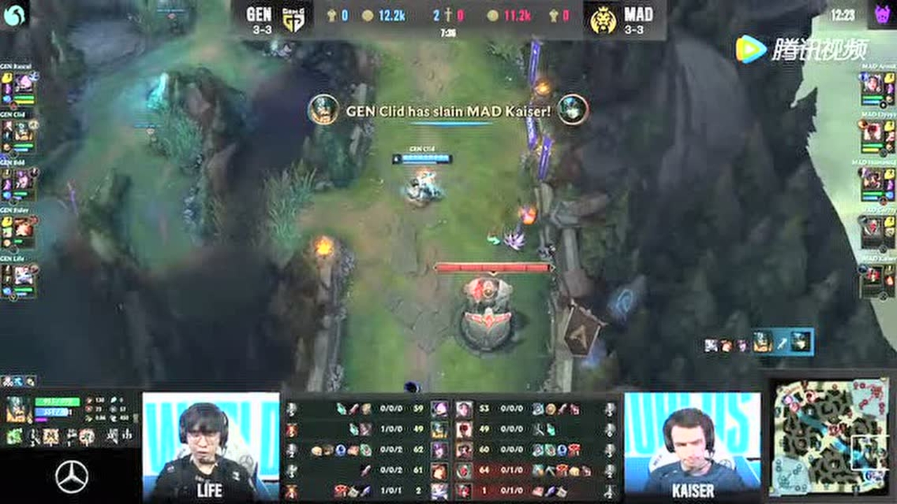 BDD先手支援留下卢锡安 Clid绕后带走残血娜美