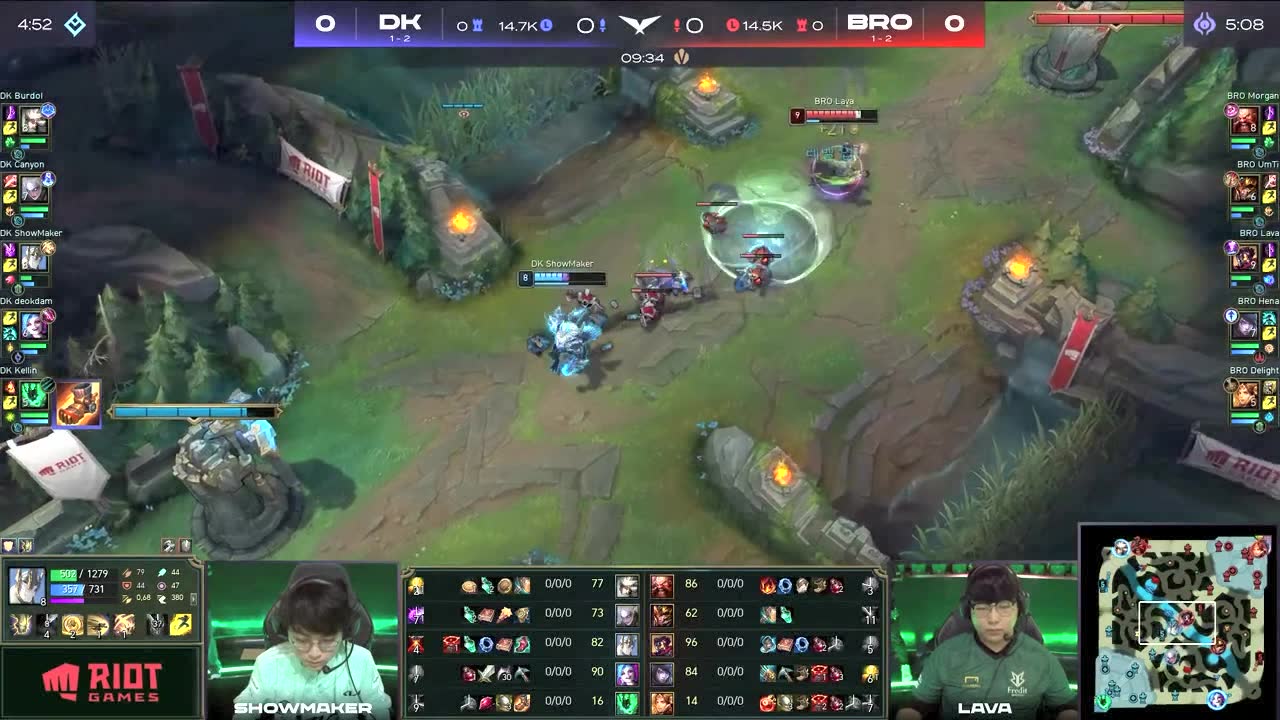 【回放】2022LCK春季赛W2D4 DK vs BRO 第一局