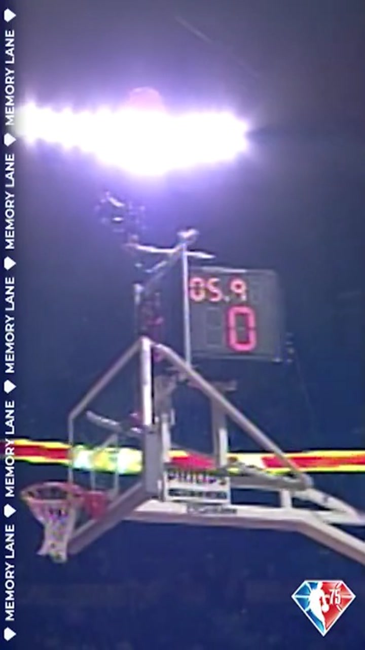 2003年乔丹全明星绝唱 加时赛迎马里昂漂移一投，艾弗森撞胸庆祝