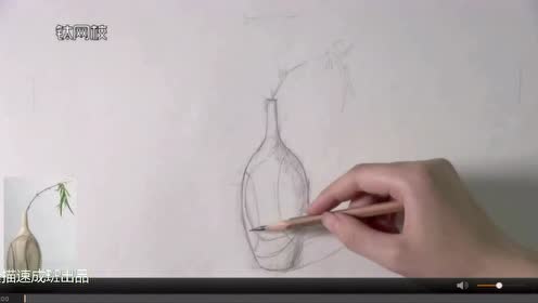 静物素描花瓶 腾讯视频