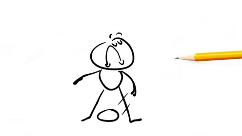 搞笑铅笔动画,铅笔人打篮球真起劲