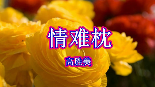 高胜美一首伤感情歌《情难枕》听得好心碎