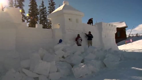 用雪建起来的城堡,人类的创造力让人叹为观止