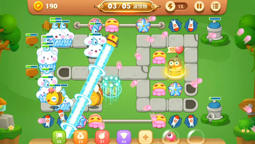 《保卫萝卜3》公园35关,有章鱼哥在这一关很轻松,最萌塔防游戏