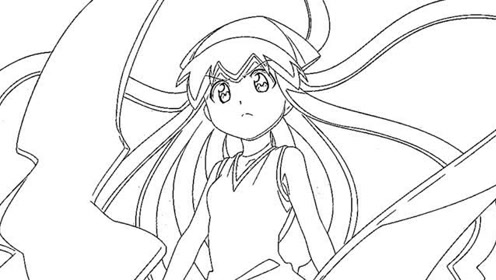 一分钟简笔画 萌萌的乌贼娘,实在是太萌了!