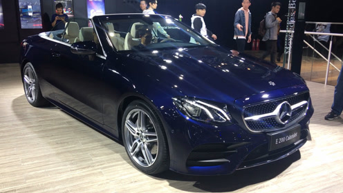 广州车展:奔驰全新进口 e200,两门四座跑车,外观内饰设计太奢华了