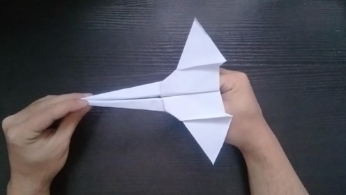 折纸教程:轰炸机!你见过这样的纸飞机吗?diy手工!