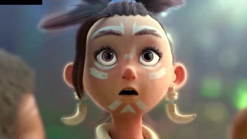 熊出没之原始时代:阿蓝看光头强的眼神都不一样,这是爱情吗?