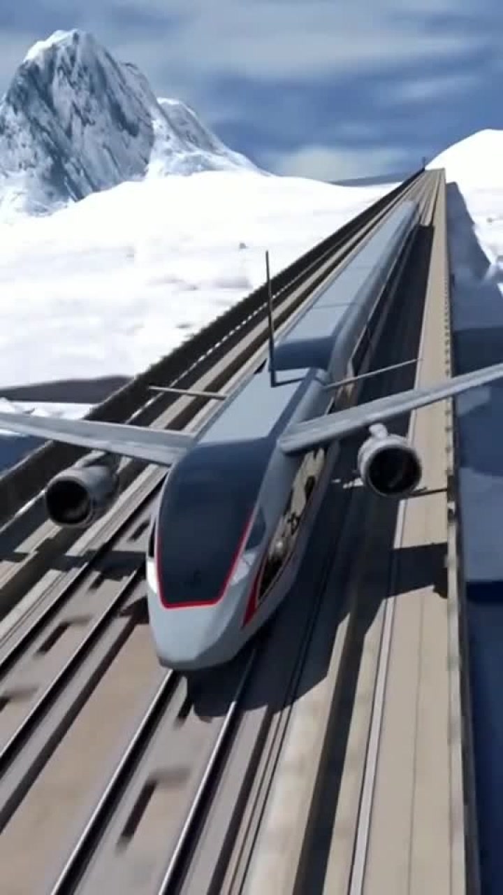 复兴号版的火车大侠秒变飞机,脑洞大开的想法!