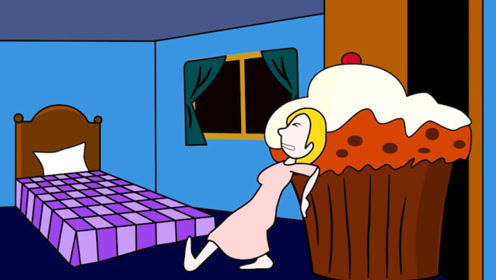 贪吃女孩做梦吃蛋糕,醒后却发现肚子意外变大,结局太意外!