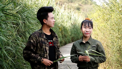 山歌:哥是远方花蝴蝶,张美,黄杰对唱,跳得太欢了