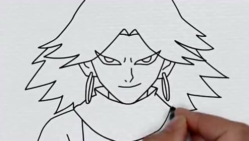 本以为画动漫人物很难 ,却没想到18秒就可以画出赤牙,这下又学到了!