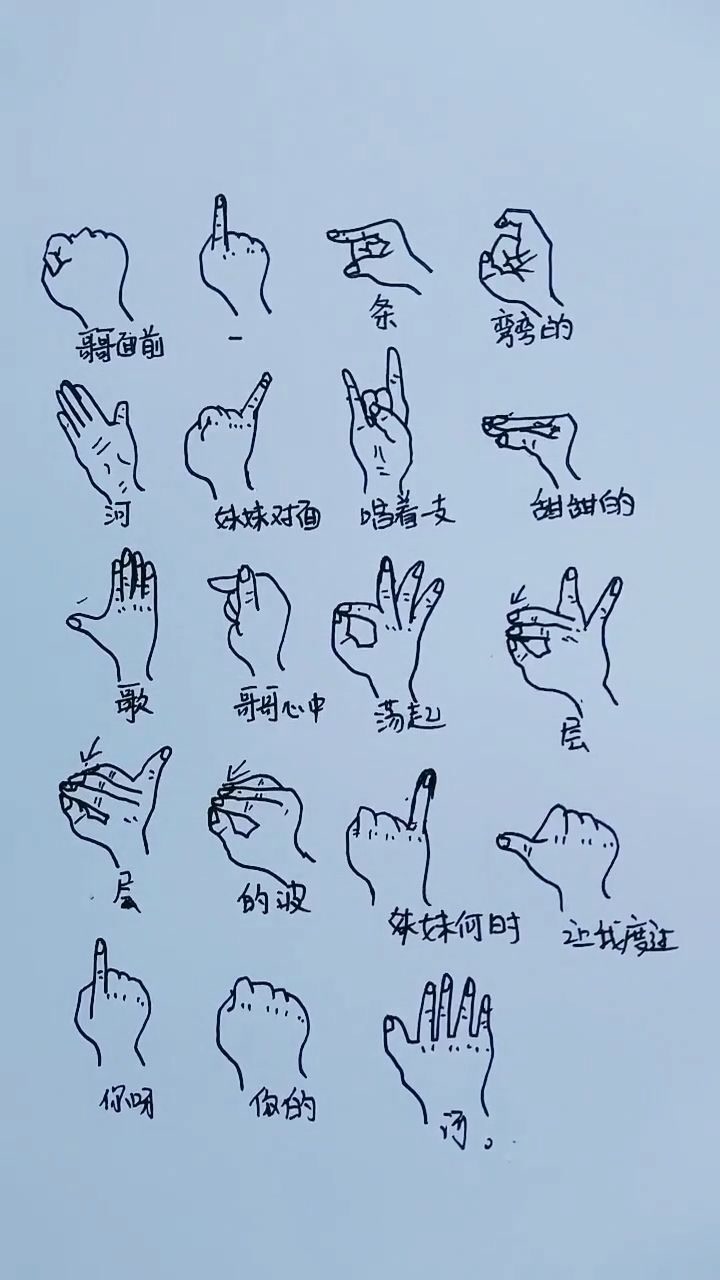 快把手势比划起来吧