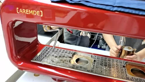 珈妃成都aremde咖啡机文咖啡拍aremde半自动意式咖啡机1