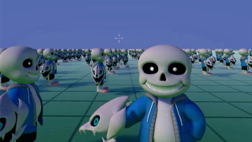 史诗战争模拟器:传说之下sans登场,挑战1000个皮卡丘